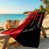 Ac Milan Customized Name Beach Towel Super Soft Microfiber Quickdry Fabric Perfect for Traveling Yoga Camping and Swimming