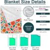 LLoud Houses Family Cartoon Flannel Throw Blanket for Couch Sofa Bed  Softized Quality Picnic Blanket