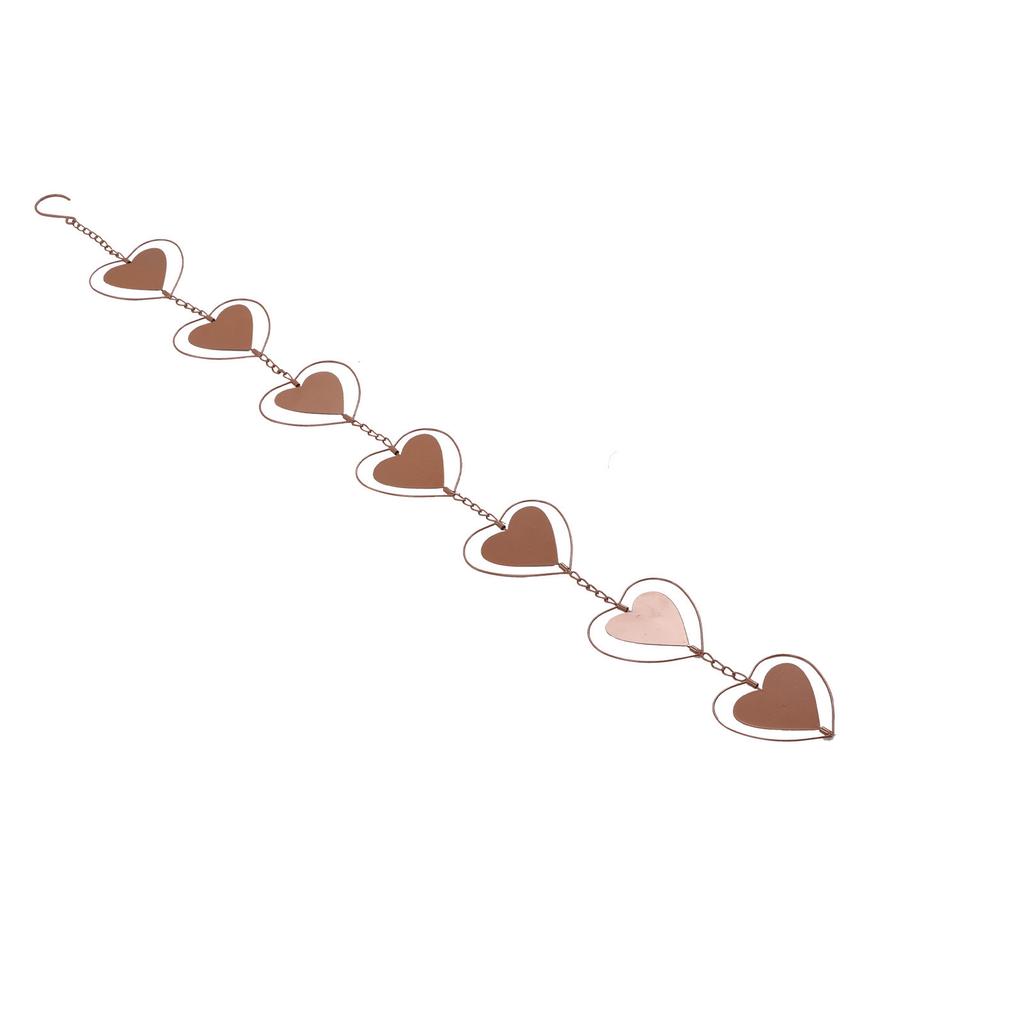 Heart Wind Chimes Good Corrosion Resistance Hanging Wind Chimes with S Hook for Home Garden