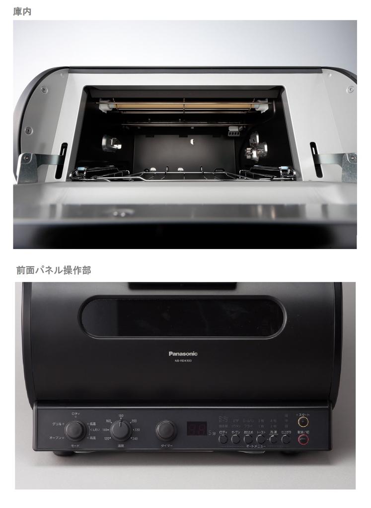 Panasonic Гриль-вертел дымчатый черный и NB-RDX100-K