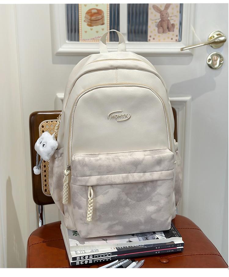 Школьный рюкзак 2025 новый рюкзак тай-дай корейская версия модный и милый школьный рюкзак большой вместимости повседневный простой рюкзак