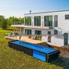Large Outdoor Fiberglass Swimming Pool for Home or Villa