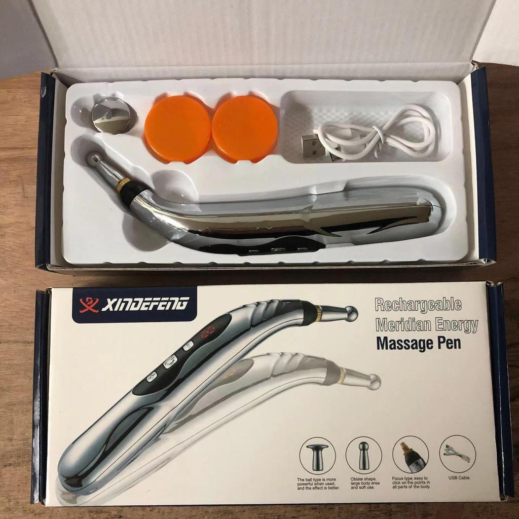 Автоматическая электронная акупунктурная массажная ручка для меридианной энергетической терапии