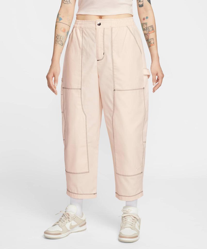 NIKE Sportswear Loose Low-Rise Carpenter Pants W - Chalk:Ice Silver:Chalk / If0312-103