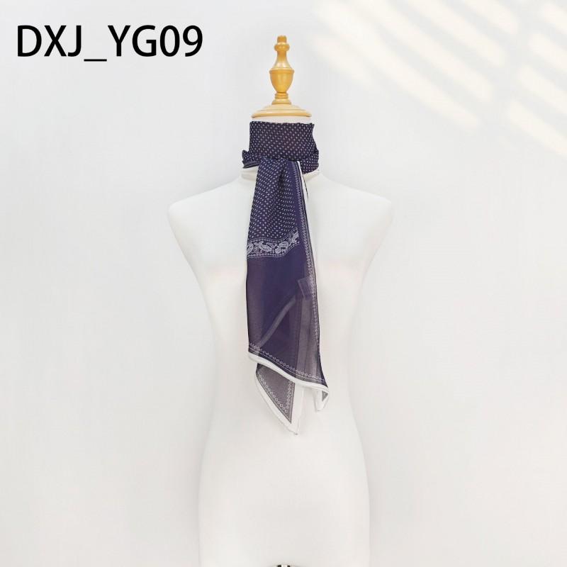 Long Skinny Scarf Women Floral Paisley Print Chiffon Neck Tie Hair Band Office Casual Wear Fall