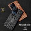 Кожаный защитный чехол iQOO Neo7 с дизайном черепа крокодила - Neo7 Racing Edition