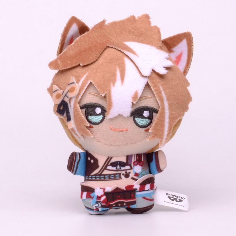10cm Genshin Impact Tartaglia Zhong Li Yae Miko Venti Xiao Eula Razor Plush Pendant Toy Doll Backpack Accessorie Gift