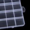 24 Compartments Plastic Box Case Jewelry Bead Storage Container Craft Organizer
