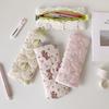 Cute Lace Cartoon Pencil Pouch Large Capacity Cosmetic Bag Pet Dog Pattern Pen Case Makeup Bag Stationery Storage Bag