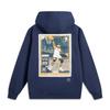 Li Ning Wade Series Letter Print Удобная дышащая универсальная повседневная толстовка с капюшоном Мужские толстовки Deep-Navy AWDUG87-1