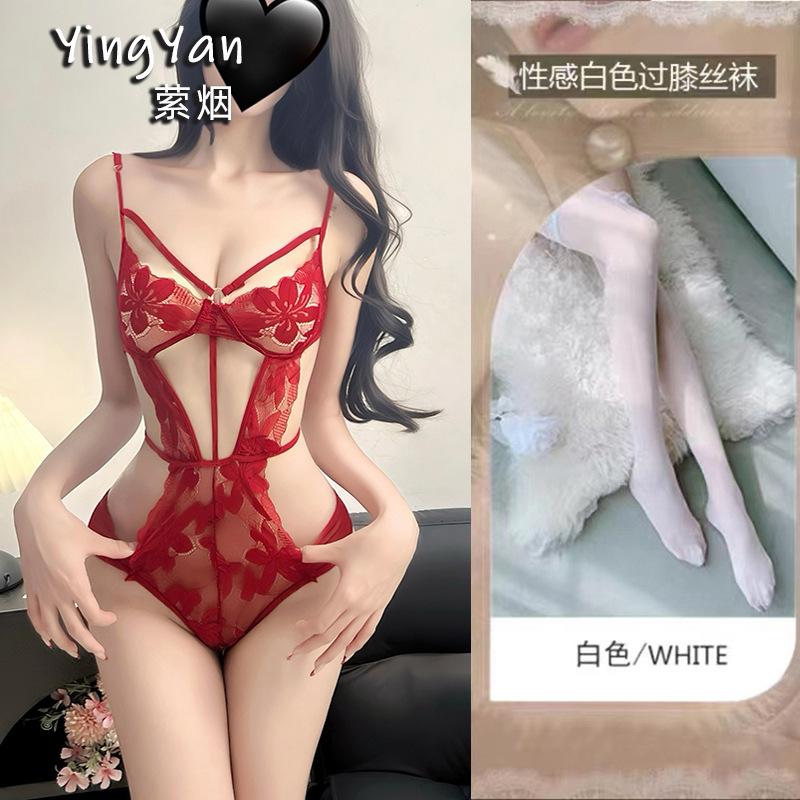 Sexy underwear female sexy royal sister lace temptation hot pure desire free gathering perspective waist onesie