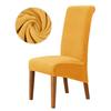 Velvet Chair Cover Stretch Dining Chair Cover Winter Warm Long Back Chair Cover Washable For Kitchen Home El Wedding 1 Pcs