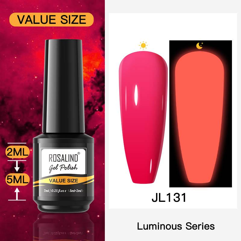 Яркий светящийся розовый алмазный гель-лак. 5 мл