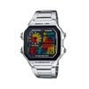 Casio Индивидуальные часы модифицированная серия цветной экран модные и универсальные Кварц Стальной ремешок тот же стиль для мужчин a AE-1200WHD-1A