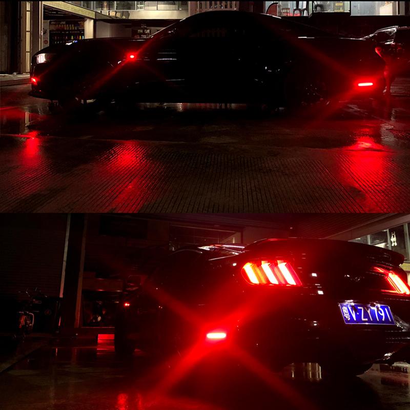 IJDM Для Ford Mustang 2015-2023 Красный/Белый Задний Боковой Габаритный Фонарь Крыла Парковочный Фонарь/Дневные Ходовые Огни, OEM Боковые Габаритные Фонари 12В