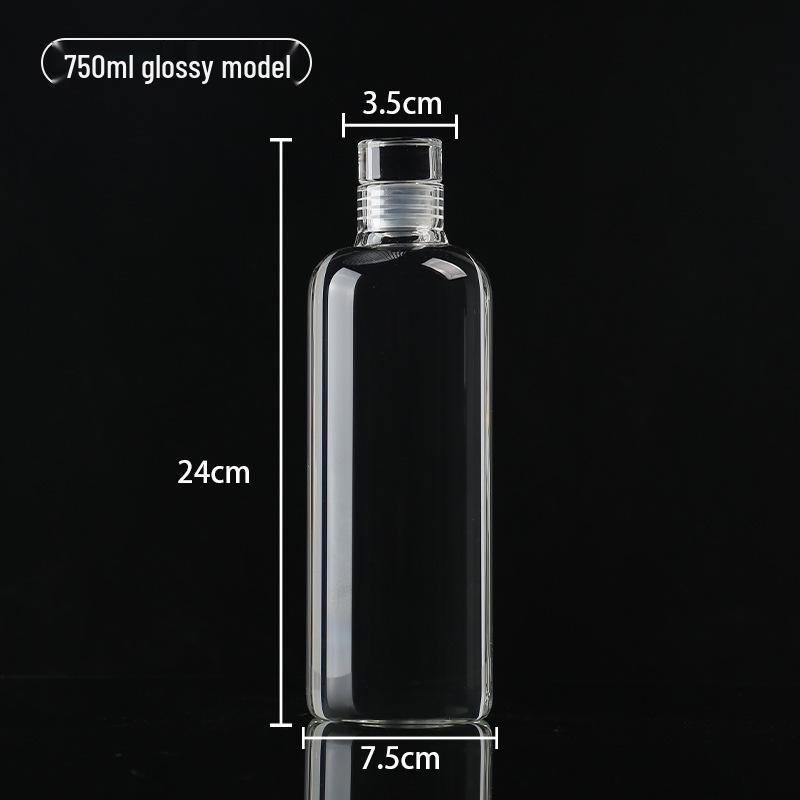 Кружка из высокоборосиликатного термостойкого стекла в стиле Xiaohongshu для воды, сока или колы