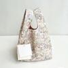 Eco-Friendly Tulip Flower Folding Tote Bag Portable Foldable Shoulder Medium Bag Large Cloth Bag Tote Bag