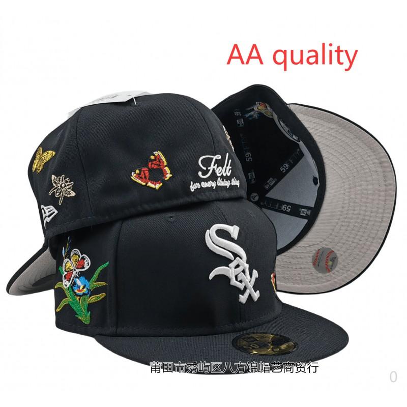 MLB Baseball Cap AA Flat Brim Fashion Sun Hat Men Women