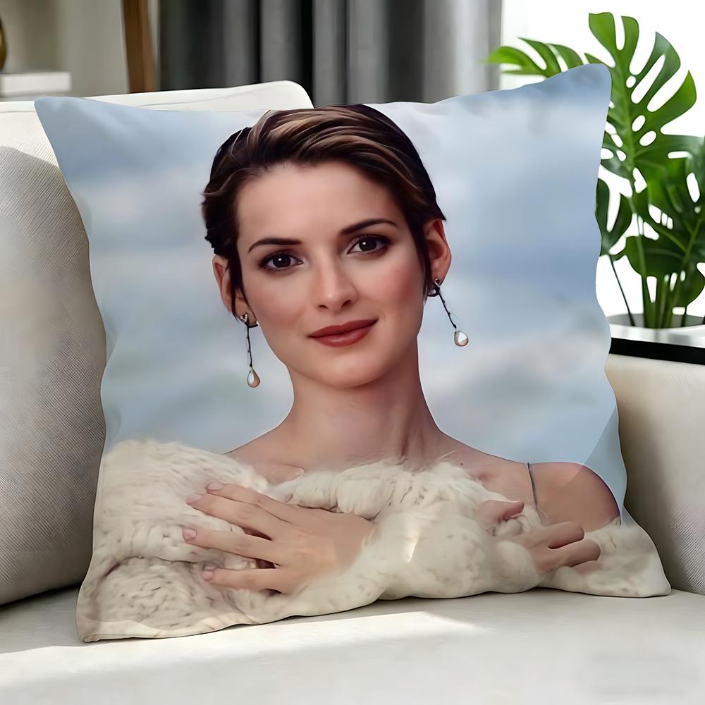 movie Winona Ryder Cushion Cover Cushion Cover Set Pcs x x x Pillowcase Decorative Sofa Home Decor
