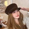 Flat Top Suede Berets Warm Artist Hat Vintage Newsboy Hat Girls