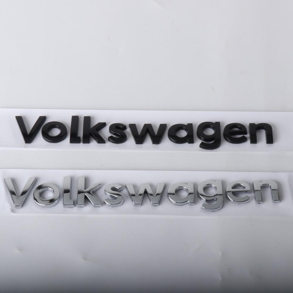 EFG1 3D ABS Car Body Tail Trunk Decoration Letter Emblem Sticker For Volkswagen VW Golf Passat Polo Tiguan Jetta Caddy T-ROC Scirocco