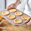 2-Piece Nonstick Baking Mold Set, 6-Cavity Brownie and Donut Pan, 29x19.8x2.1cm