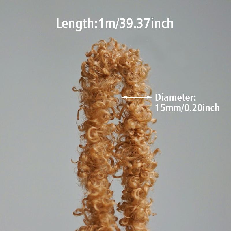 15 мм кудрявый мех украшения ручной работы швейные игрушки плюшевые куклы игрушки для скручивания палочек миниатюрные модели кукольных домиков своими руками