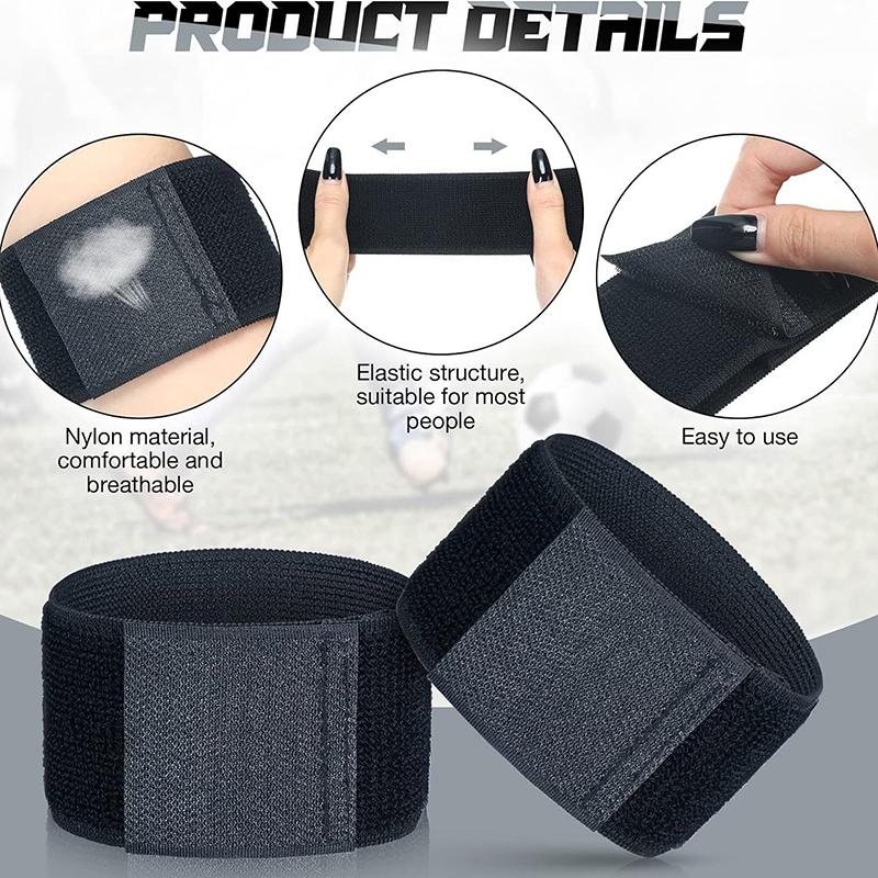 1Pair Soccer Shin Guard Strap Soccer Shin Guard Fixed Bandage Tape Fastener Shinguard Adjustable Elastic Sports Strap