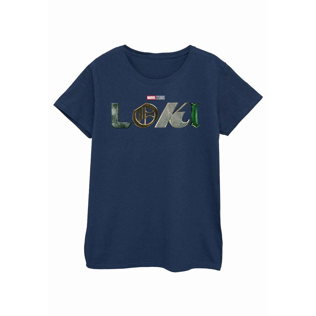 Marvel Womens/Ladies Loki Logo Cotton T-Shirt