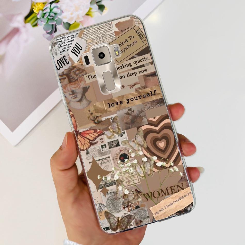 Чехол для Asus ZenFone 3 ZE520KL ZA520KL Asus ZenFone3 Z017D Z017DA Z017DB 5.2" Модный Мягкий Силиконовый TPU Задняя Крышка Телефона