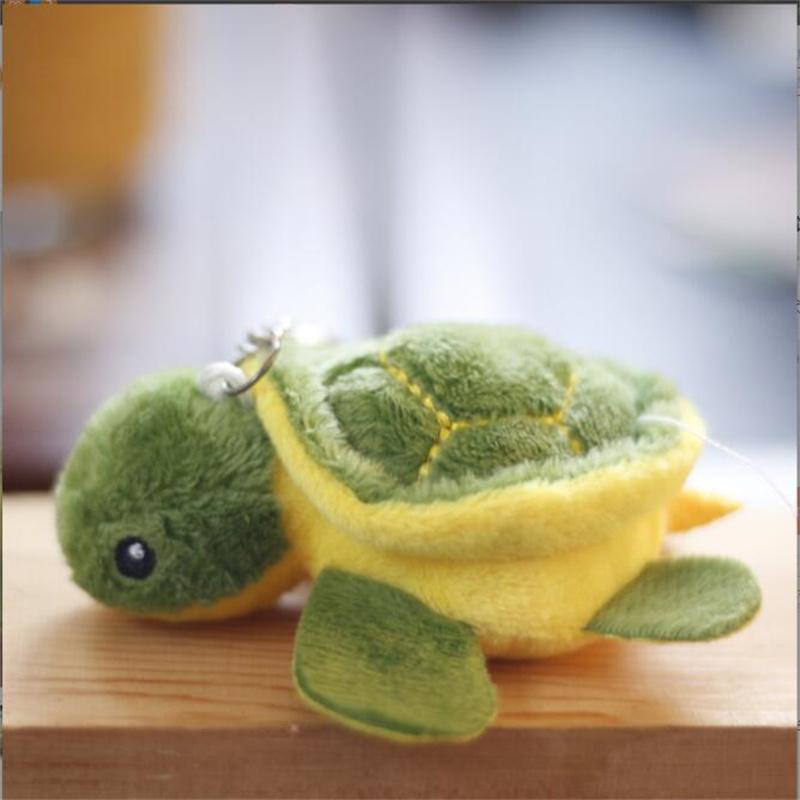 Cute Little Turtle Plush Toy Cartoon Tortoise Bee Pendant Backpack Bag Stuffed Animal Keychain