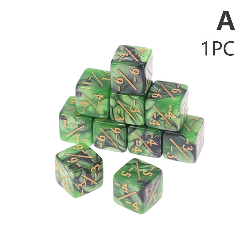 1 шт 16 мм 6-гранные игральные кости счетчики +1/-1 игральные кости детские игрушечные игральные кости для игры