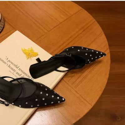 ~ Сестра Сеула~ Темпераментные сандалии с квадратным носком, прозрачные, с открытым носком, на среднем каблуке, женские, летние