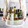 360 ° Rotating Plastic Storage Rack Bathroom Bathroom Storage Rack Kitchen Food Oil Seasoning Bottle Storage Rack Fruit Tray