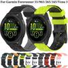 Силиконовый ремешок 22 мм 20 мм для Garmin Forerunner 55 165 265 965 255 955 Браслет с рисунком в виде футбольного мяча для Garmin Active 5/Venu 3