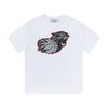 Cross-border new graffiti letter printing European and American street trendy brands loose and versatile casual men's and women's short-sleeved round