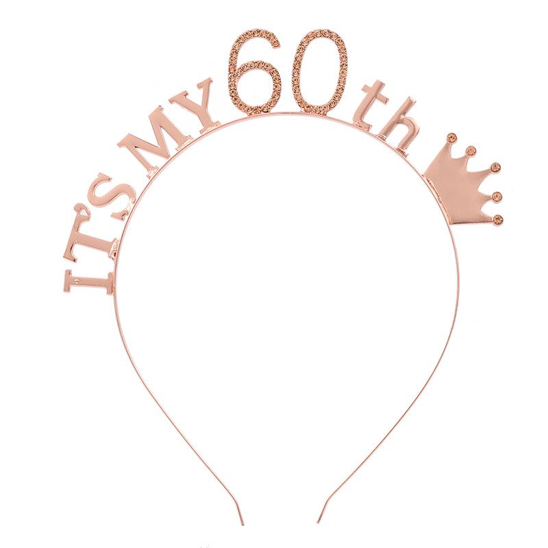 Повязка на голову в виде короны для девочек на день рождения на 16, 18, 21, 30, 50 лет