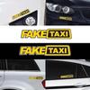 Наклейка Fake Taxi Смешные наклейки на окно автомобиля Креативные и персонализированные Креативные узоры Аксессуары для украшения автомобильного стекла