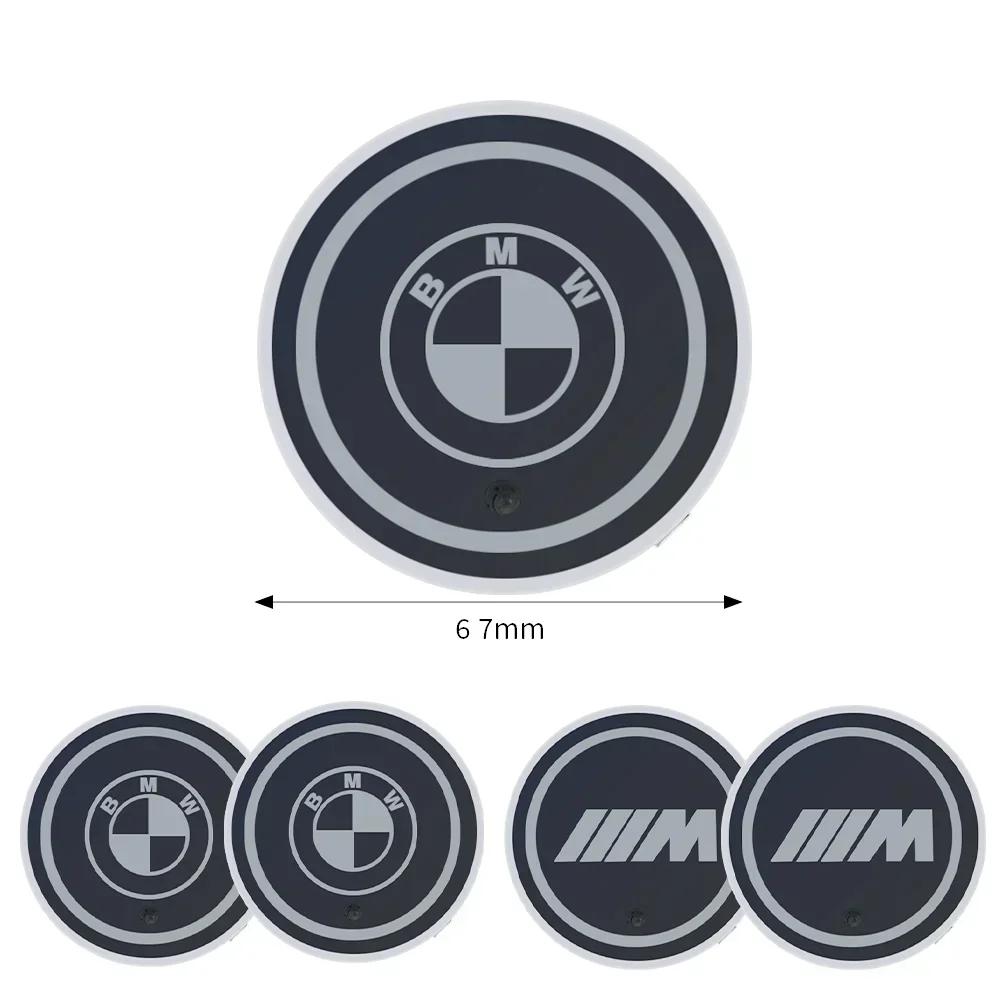 BAGE7 Car Sticker Hot For BMW BMW 7 Color LED Car Cup Holder For M E46 E90 E60 F30 E39 F10 E87 E36 F20 E92 Serie 1 BT21 Light Lumino