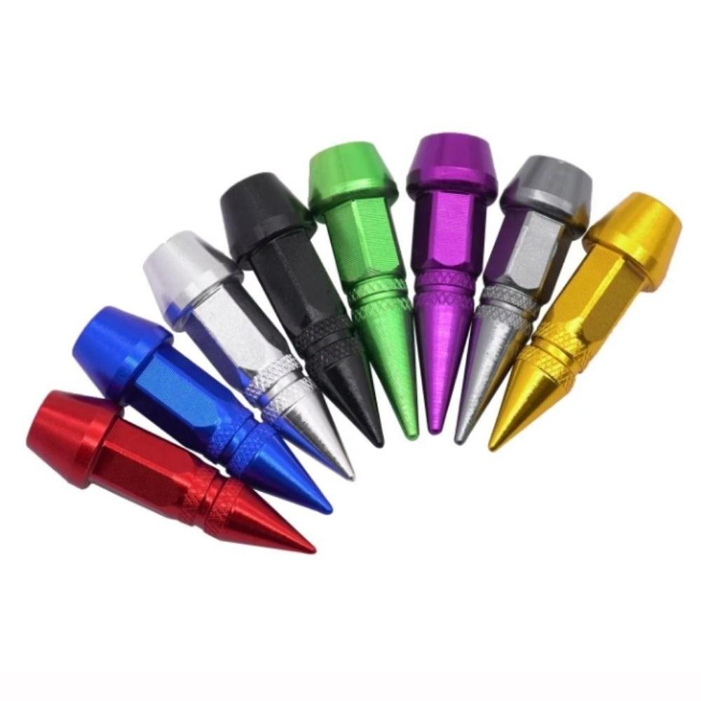 4pcs Personalized Modifications Car Tires Valve Caps Universal Auto Parts Bicycle and Motorcycle