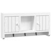 350631 vidaXL Key Cabinet White 40x8.5x20 Cm Engineered Wood and Steel