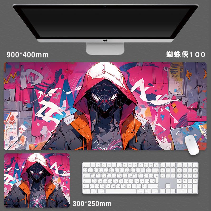 For Spider-Man Mouse Pad Extra Large Game Animation Computer Keyboard(80X40cm)
