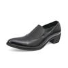 Fashion Ball Men's Leather Shoes Gentleman's Casual Minimalist Style Adult Daily Height Increasing Shoes Classic Black Brown Plus Size