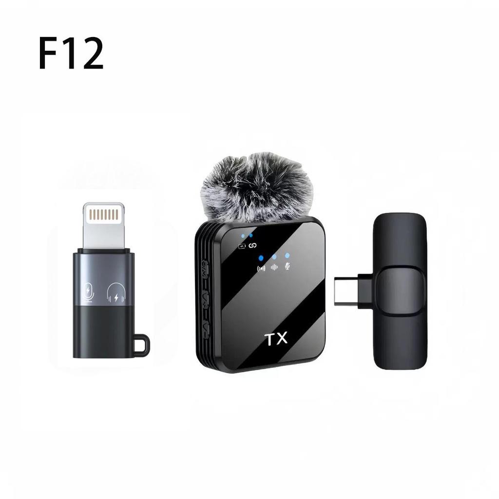 F11 Wireless Lavalier Microphone F16: Three-in-One Noise Reduction Mic for Mobile & Live Streaming