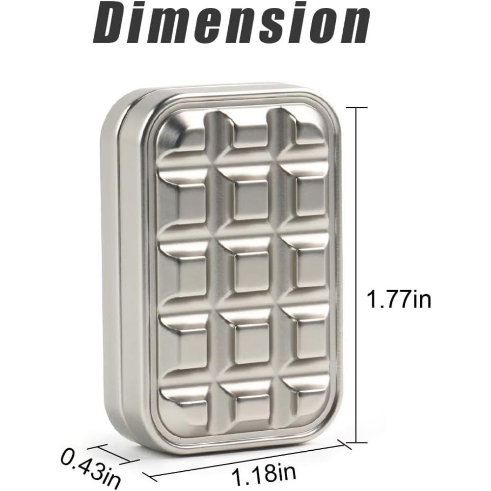 Металлический кирпичный слайдер, магнитная металлическая игрушка-фиджет, игрушки-фиджет для повседневного использования, игрушки для снятия стресса и тревожности при СДВГ, тактильные слайдеры, идеальные подарки