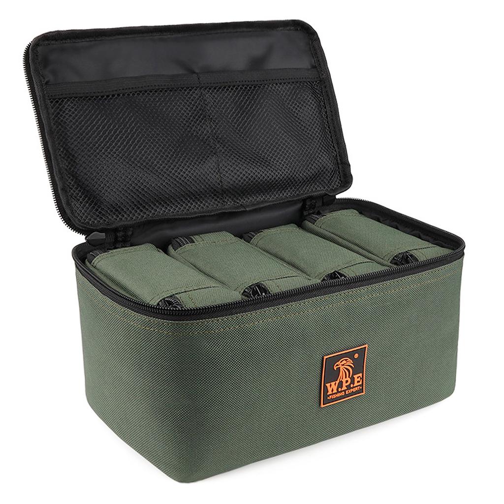 Сумка для рыболовных снастей с 4 мешочками S Сумка для хранения приманок с рыболовной катушкой Сумка для рыболовных снастей