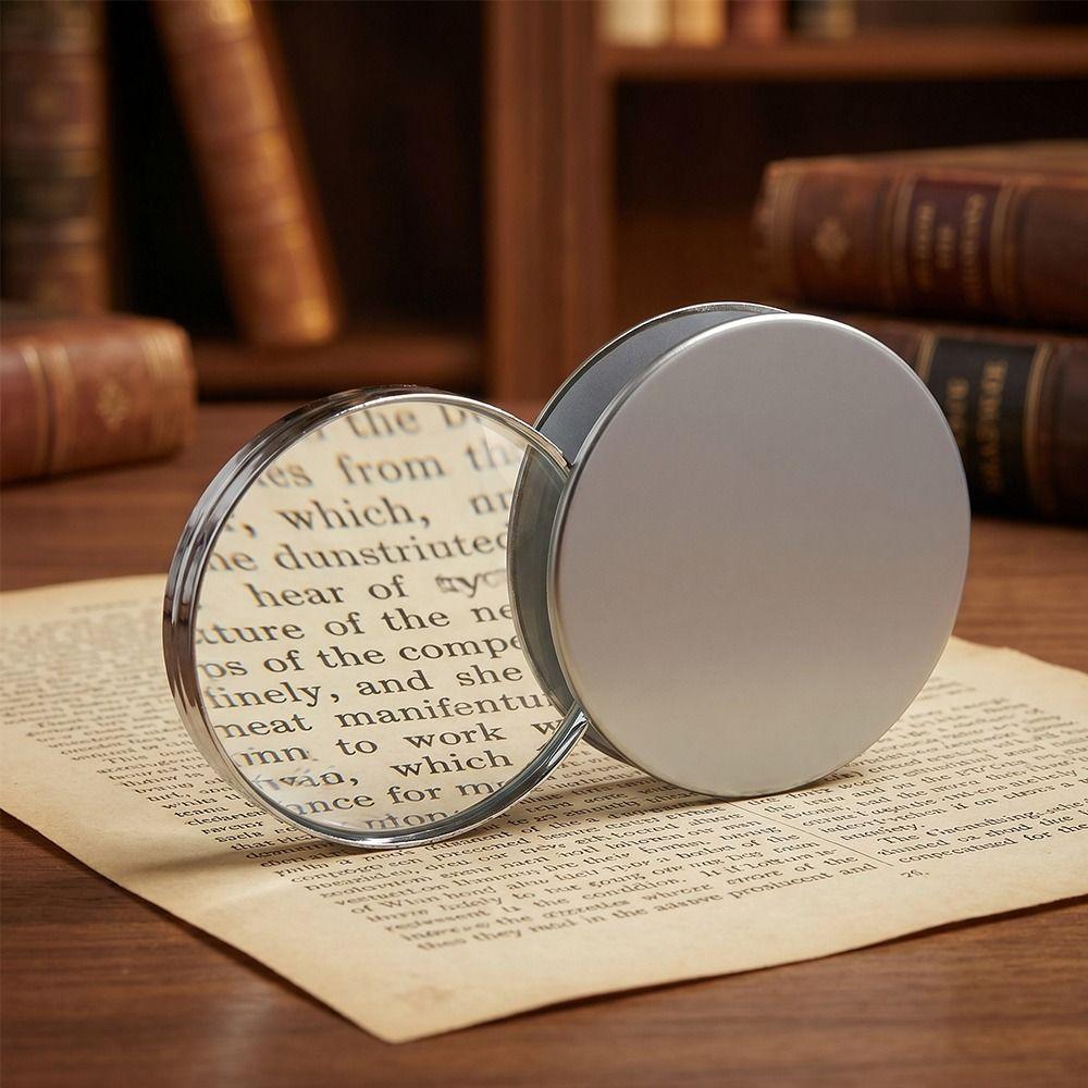 20X Folding Round Magnifier Folding Design Mini Portable Reader 20X Handheld Magnifier Reading