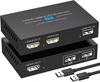 120M HDMI KVM Extender Extension HDMI 2 Output Distribution EX709 USB LAN Conversion Extender Simultaneous Output 1080P USB Output CAT6 CAT7 Ethernet