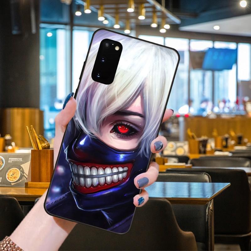 Чехол для телефона Kaneki Ken Tokyo Ghoul для Samsung Galaxy S6 S7 S8 S9 S10 S21 S22 Plus, ультрамягкий черный чехол для телефона