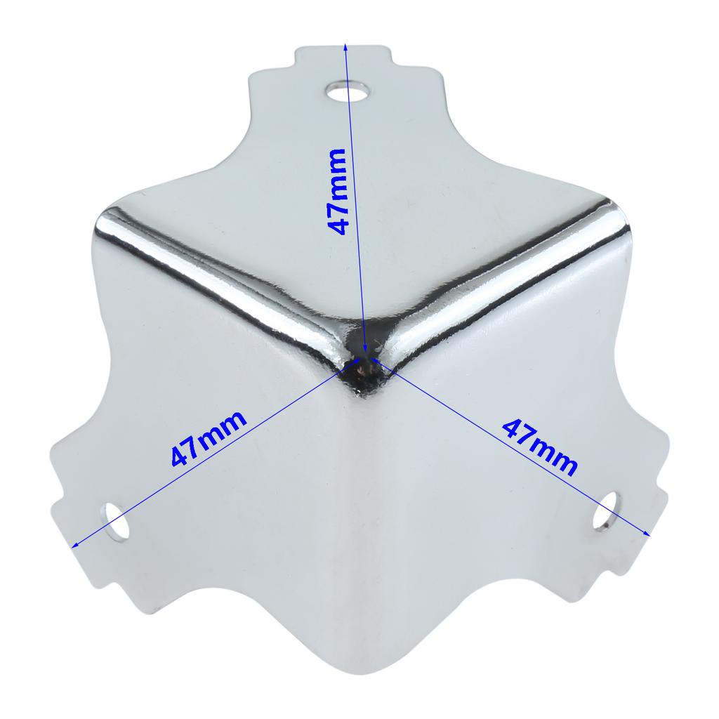 4Pcs Metal Luggage Air Box Aviation Corners Brackets Toolbox Wooden Jewelry Box Iron Angle Brace Corner Edge Protectors Covers